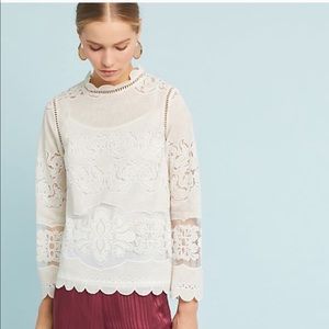 Anthropologie Alice Lace Blouse